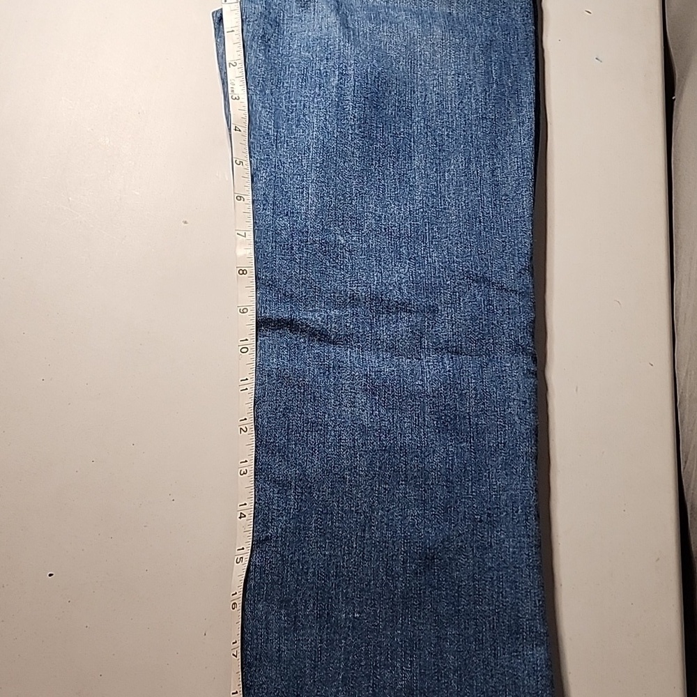 MOTHER Classic Blue Straight Leg Jeans - Picture 4 of 7